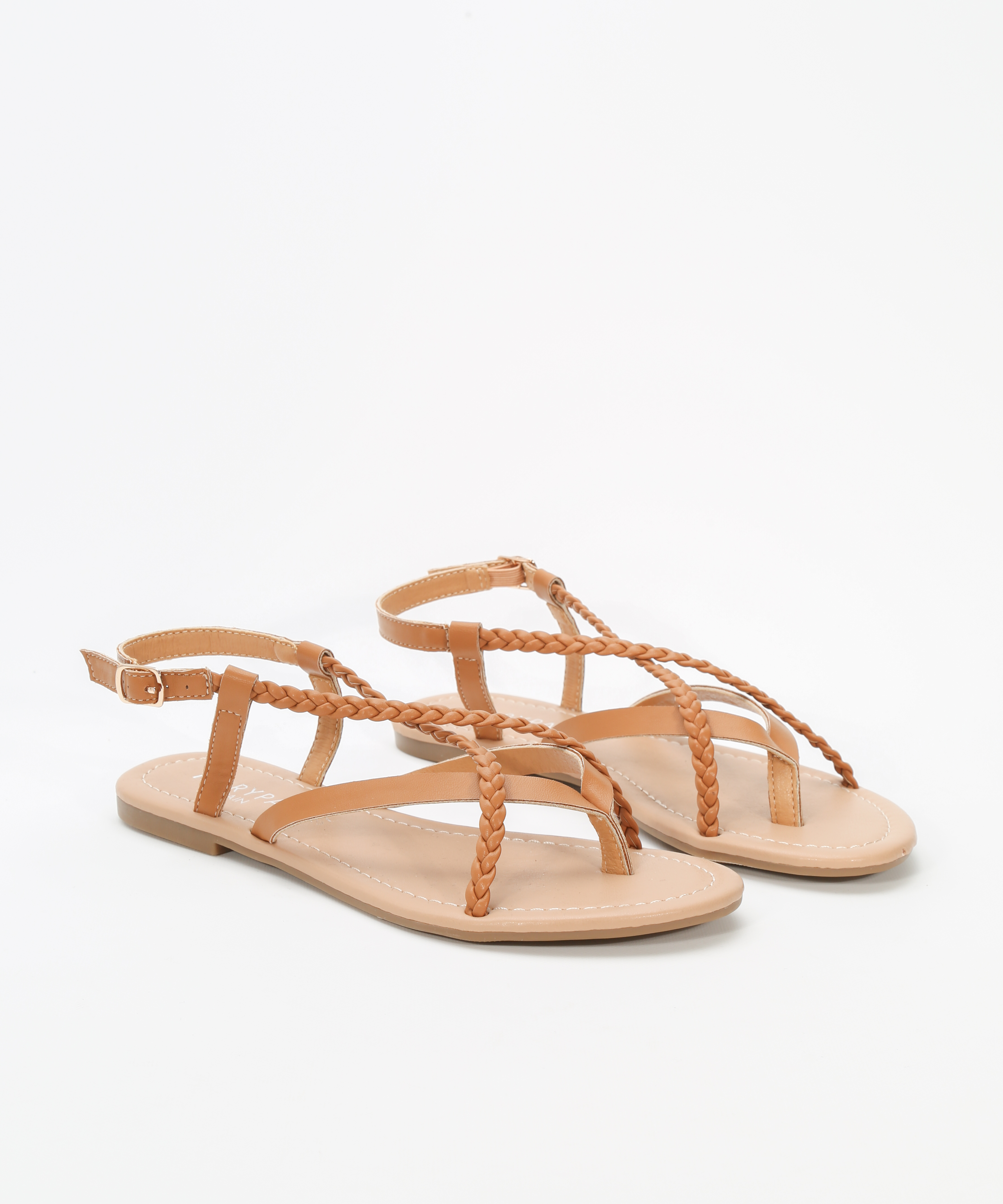 Sandalias planas trenzadas image number null